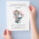 School Play of Theater Playbill Promotionele Flyer (Hand)