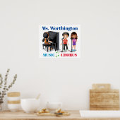 School Poster - Muziekleraar (Keuken)