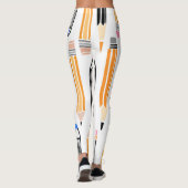 School potlood hand getekende illustratie leggings (Achterkant)