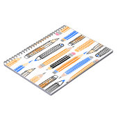School potlood hand getekende illustratie notitieboek (Linkerzijde)