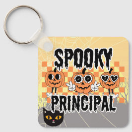 School Principal Halloween Spooky Principal Custom Sleutelhanger