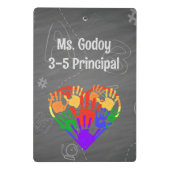 School Principal Rules Personaliseer "repareer je  Mini Klembord (Achterkant)