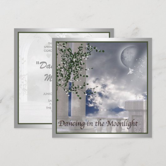 School Prom Uitnodigingen Moonlight Dance Prom (Voorkant / Achterkant)