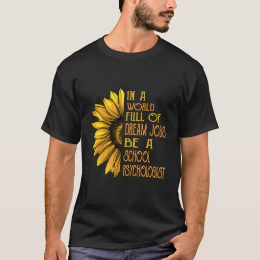 School psychologen t-shirt (Voorkant)