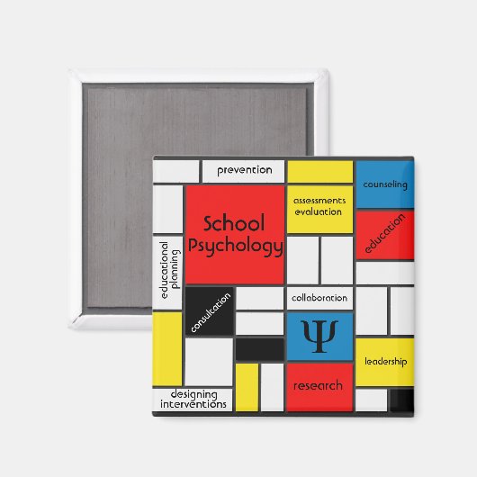 School psychologie & dat allemaal! Magneet (Voorkant / Achterkant)