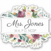 School Psychologie Gift Sticker (Voorkant)