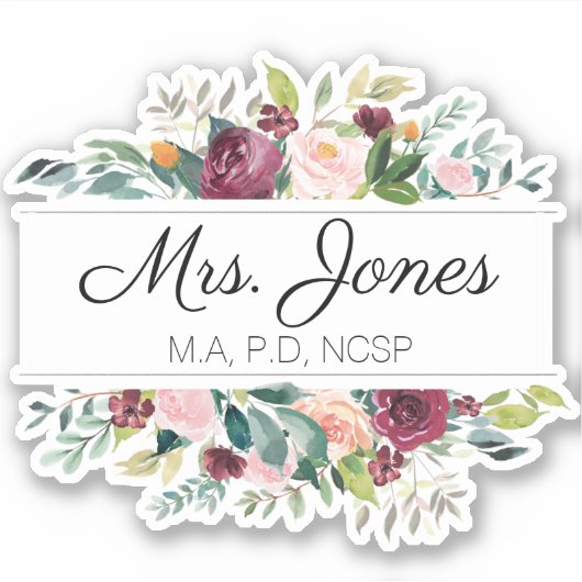 School Psychologie Gift Sticker (Voorkant)