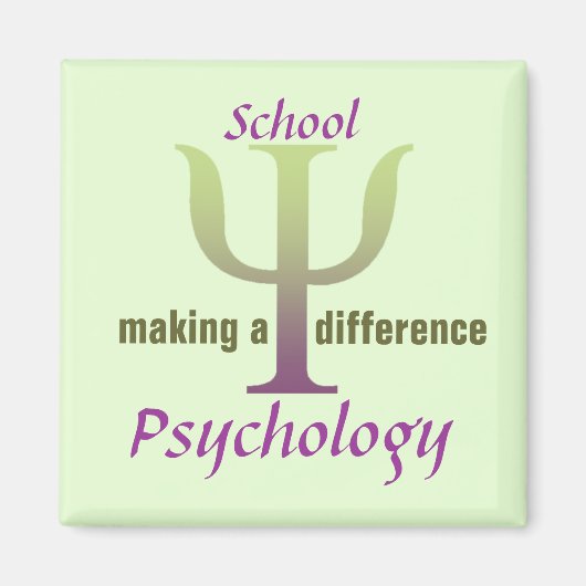School Psychologie Making a Difference Magnet (Voorkant)