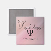 School Psychologie Making a Difference Magnet (Voorkant / Achterkant)
