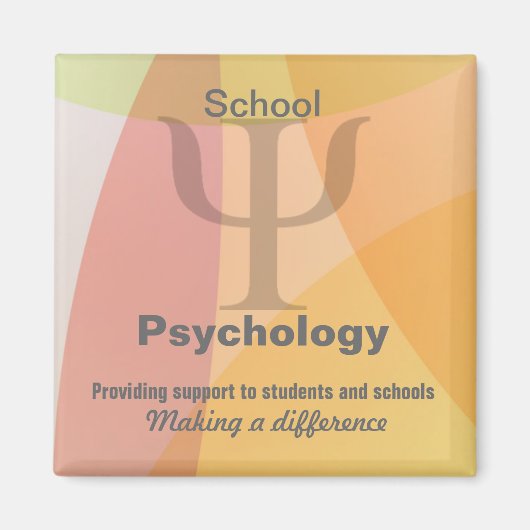 School Psychologie Making a Difference Magnet (Voorkant)