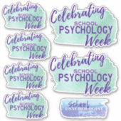School Psychologie Week Contour Sticker Collectie (Voorkant)