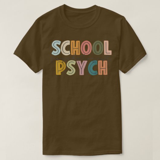School Psychologist Happy First Last 100 Day Typog T-shirt (Design voorkant)