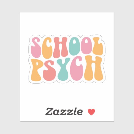 School Psychologist – School Mental Health Sticker (Vel)