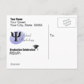 School Psychology Afstuderen Briefkaart (Achterkant)