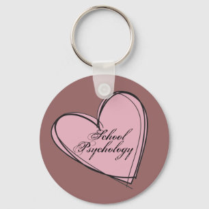 School Psychology Heart Sleutelhanger