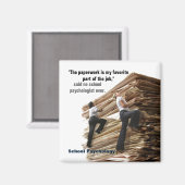 School psycholoog bergbeklimmer magneet (Voorkant / Achterkant)