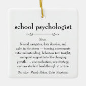 School Psycholoog Definitie Bedankt Gift Keramisch Ornament (Voorkant)