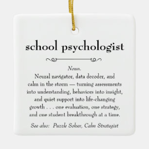 School Psycholoog Definitie Bedankt Gift Keramisch Ornament