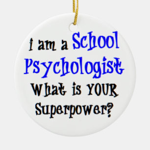 school psycholoog keramisch ornament