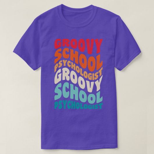 School Psycholoog Retro 60s 70s 80s Vibe T-shirt (Design voorkant)