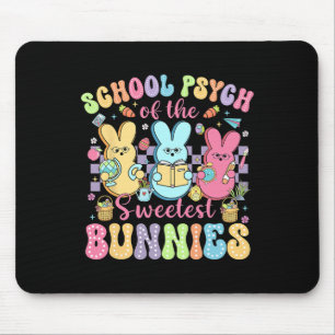 School Psycholoog van de liefste konijnen Pasen Muismat