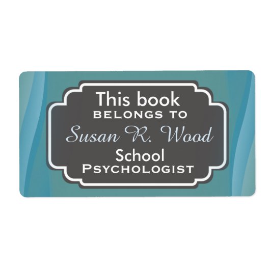 School Psycholoog's Professional Book Labels (Voorkant)