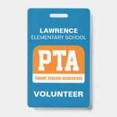 School PTA/PTO vrijwilligersbadge Badge (Voorzijde)