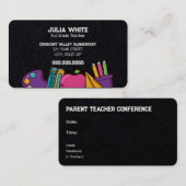 School PTA-vergadering Visitekaartje (Voorkant / Achterkant)