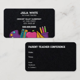 School PTA-vergadering Visitekaartje