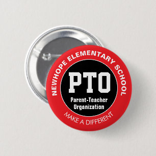 School PTO/PTA-pinnen Ronde Button 5,7 Cm