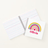 School Rainbow Gepersonaliseerde naam Notitieboek (Binnen)