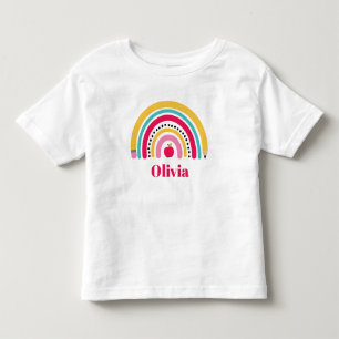 School Regenboog Gepersonaliseerde Naam terug naar Kinder Shirts