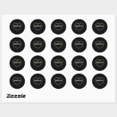 School Registrar Ronde Sticker (Vel)
