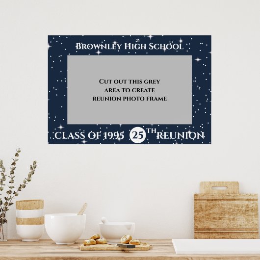 School Reünie fotolijst Poster (Keuken)