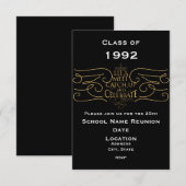 School Reunion Design, elegante stijl Kaart (Voorkant / Achterkant)