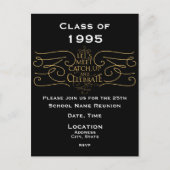 School Reunion Design, elegante stijl Uitnodiging Briefkaart (Voorkant)
