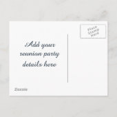 School Reunion ontwerp Uitnodiging Briefkaart (Achterkant)