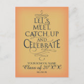 School Reunion ontwerp Uitnodiging Briefkaart (Voorkant)