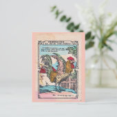 SCHOOL REWARD KAART "ROOSTER" (1900) (Staand voorkant)