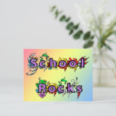 School Rocks Briefkaart (Staand voorkant)