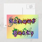 School Rocks Briefkaart (Voorkant / Achterkant)