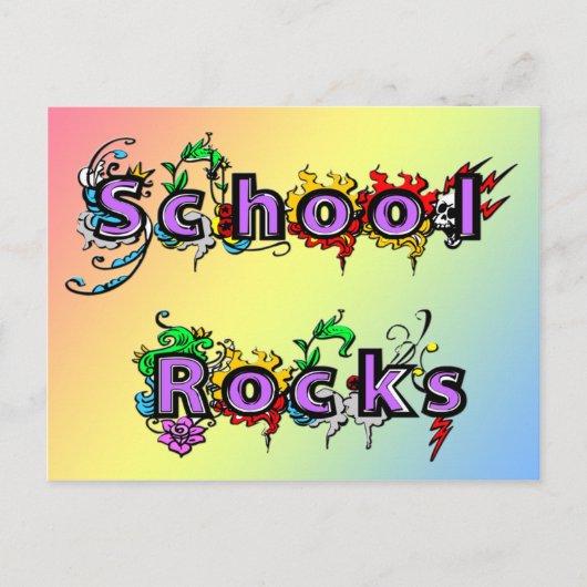 School Rocks Briefkaart (Voorkant)
