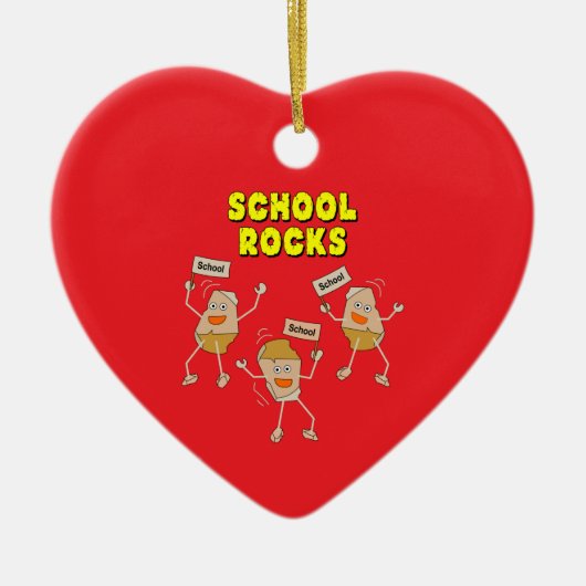 School Rocks Keramisch Ornament (Voorkant)