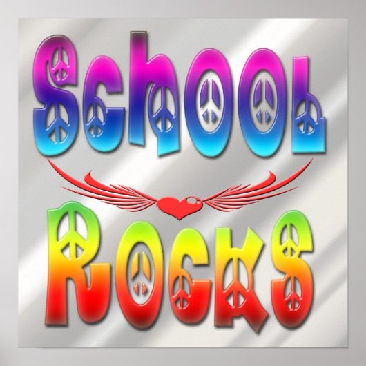 School Rocks - Poster voor vrede (Voorkant)