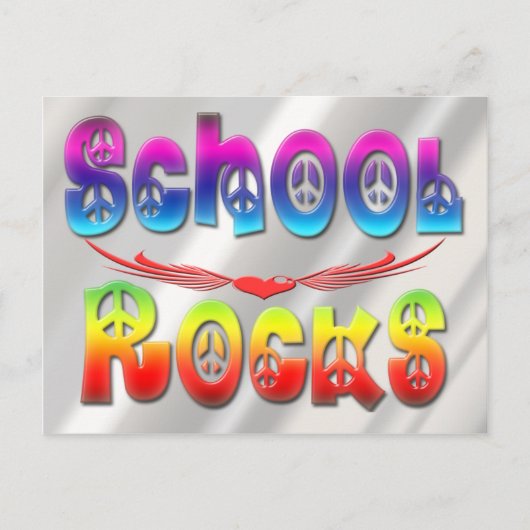 School Rocks - Vrede Briefkaart (Voorkant)