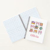 School Roze Bogen Coquette School Supplies Notitieboek (Binnen)