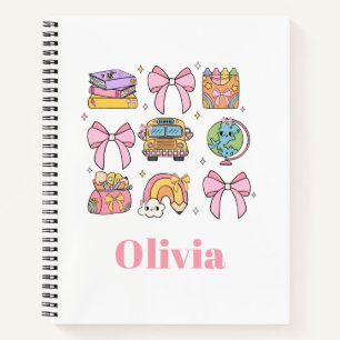 School Roze Bogen Coquette School Supplies Notitieboek