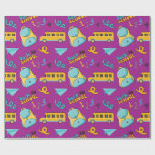 School Rugzak Naadloze Wrapping Paper Joy Cadeaupapier (Vlak)