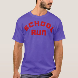 School Run Back to School Design voor Rode Ouders T-shirt