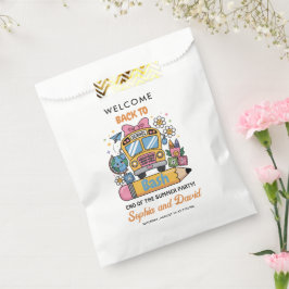 School’s Back Bash! Editable End of Summer Party  Bedankzakje